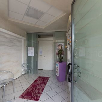 Il corridoio interno dello studio